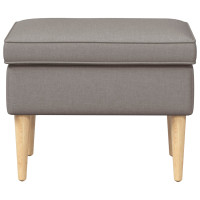 Produktbild för Fotpall Taupe 55 x 35 x 41 cm