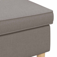 Produktbild för Fotpall Taupe 55 x 35 x 41 cm