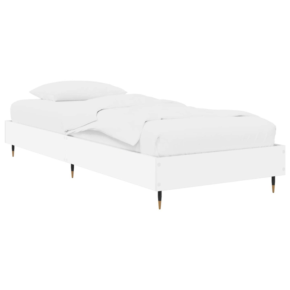 Produktbild för Sängram Vit 80 x 200 cm Konstruerat trä