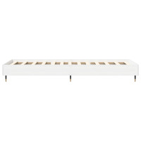 Produktbild för Sängram Vit 80 x 200 cm Konstruerat trä