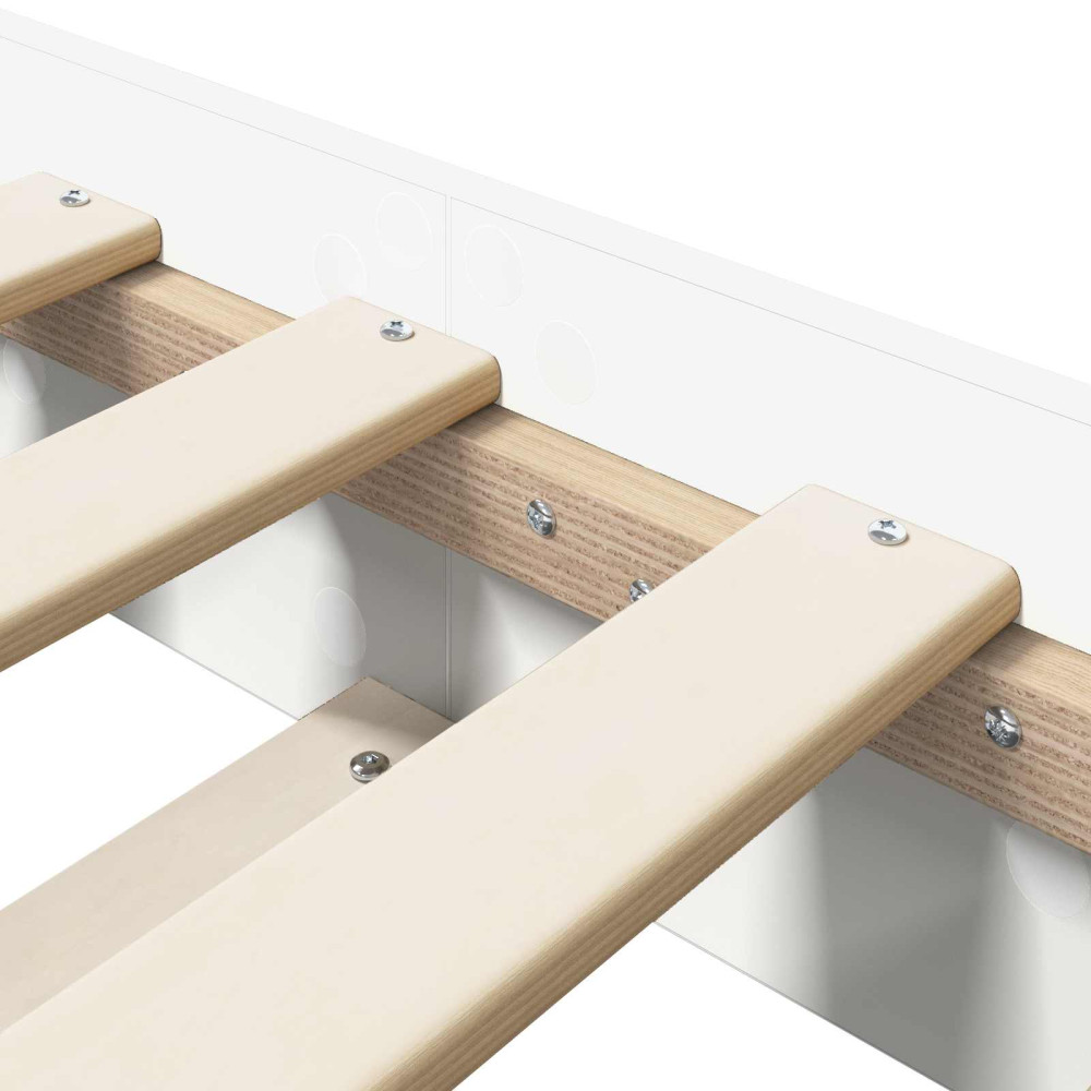 Produktbild för Sängram Vit 80 x 200 cm Konstruerat trä