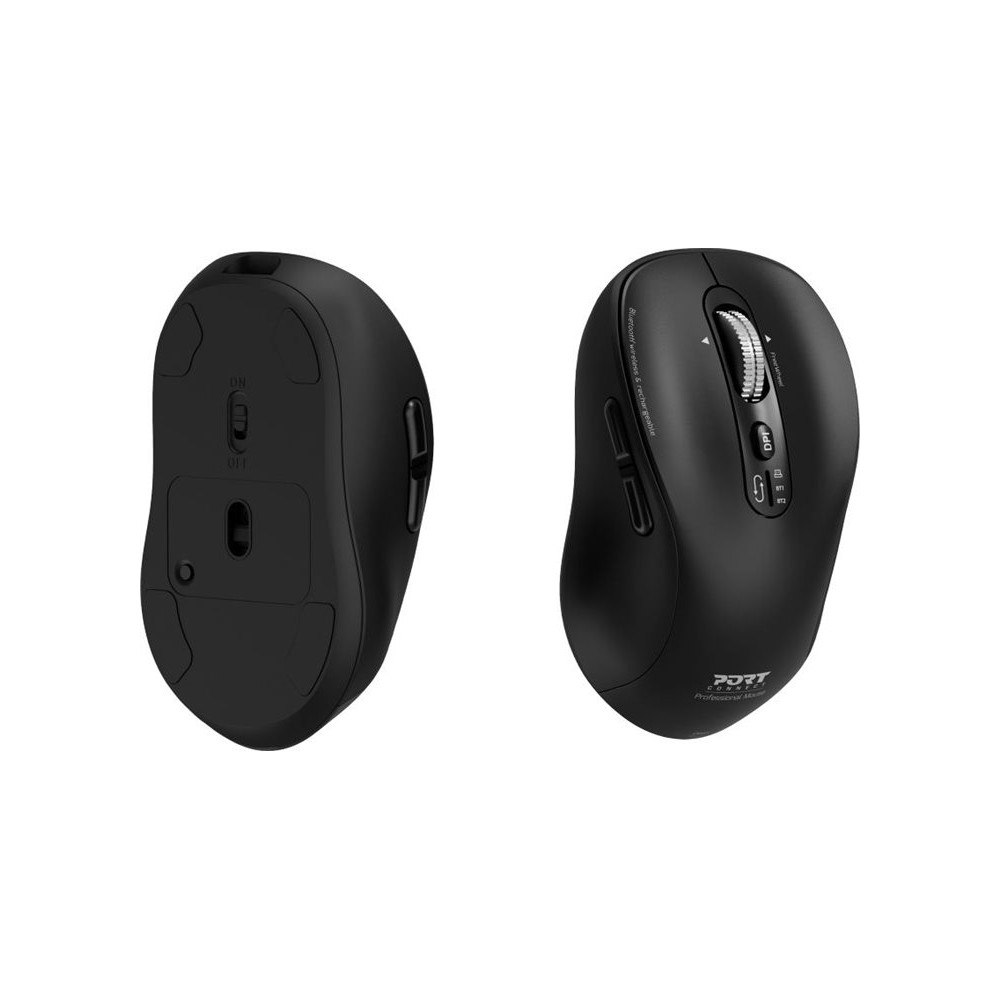 Produktbild för PORT Connect - mus - expert, uppladdningsbar - 2.4 GHz, Bluetooth