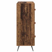 Produktbild för Kommode med låda Gammalt trä 69,5 x 34 x 90 cm Konstruerat trä