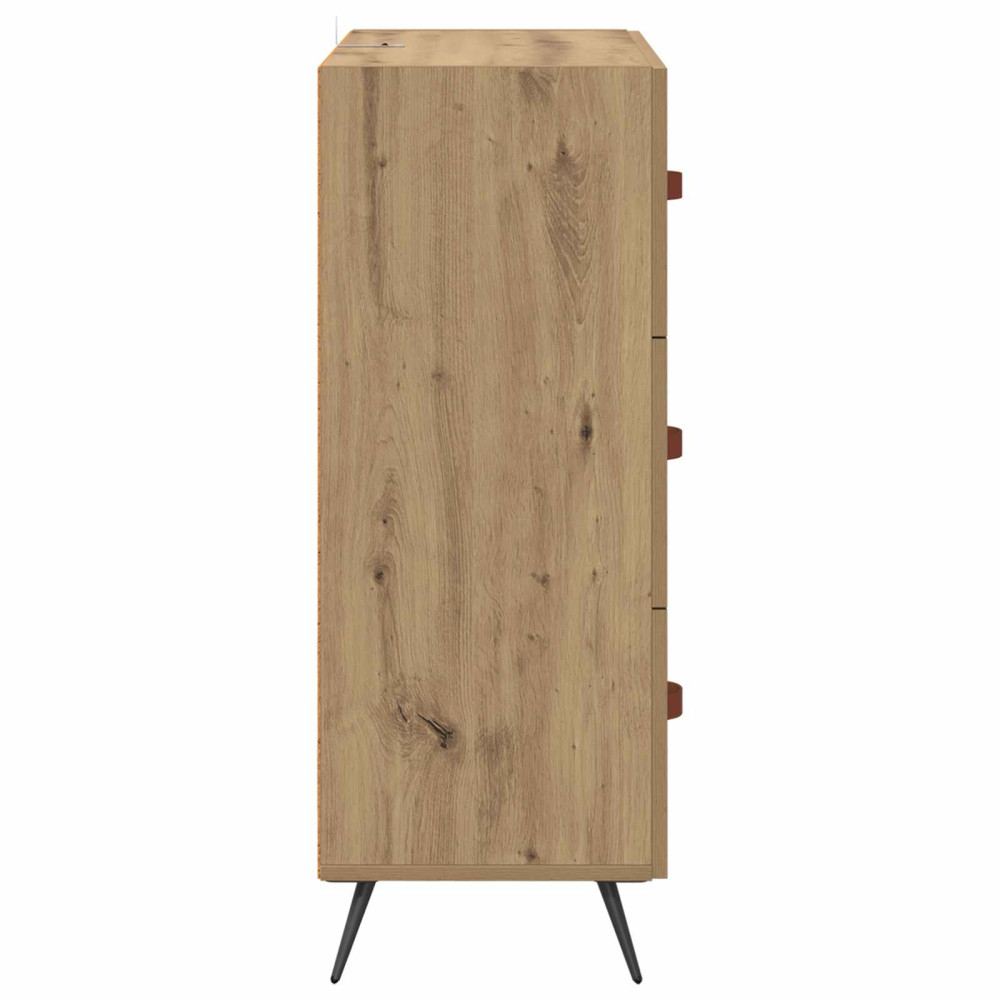 Produktbild för Kommode med låda Artisan Ek 69,5 x 34 x 90 cm Konstruerat trä