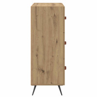 Produktbild för Kommode med låda Artisan Ek 69,5 x 34 x 90 cm Konstruerat trä
