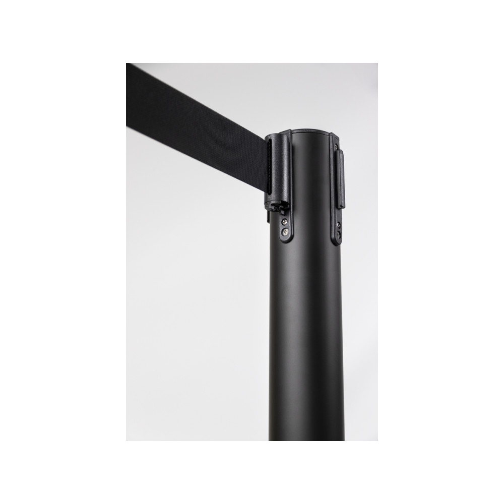 Produktbild för Securit® budget avspärrningsset med indrag, 2 stolpar 2 m sv...