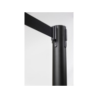 Produktbild för Securit® budget avspärrningsset med indrag, 2 stolpar 2 m sv...