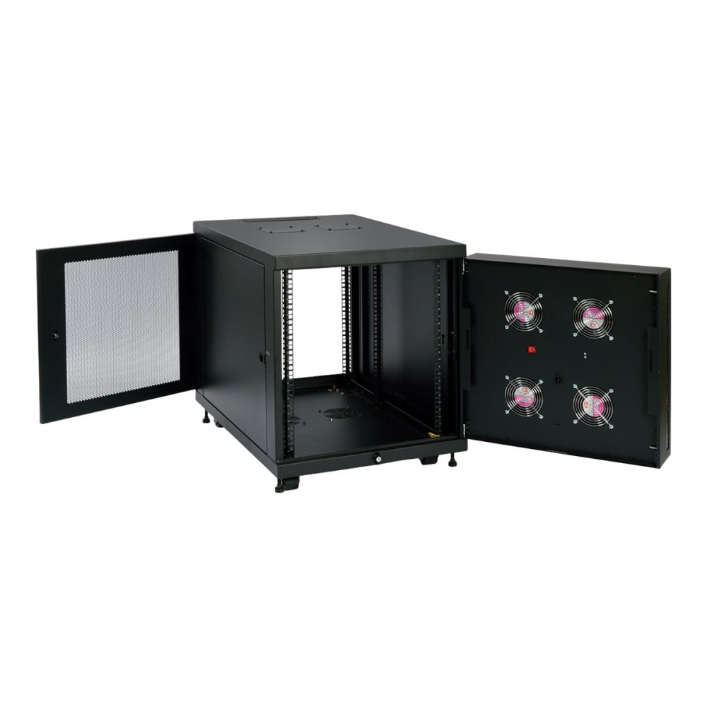 Produktbild för Eaton Tripp Lite Series SmartRack 12U Mid-Depth Rack Enclosure Cabinet for Harsh Environments, 230V - rack - 12U