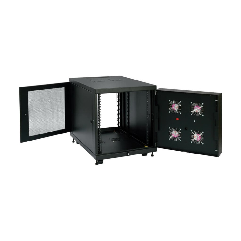 Produktbild för Eaton Tripp Lite Series SmartRack 12U Mid-Depth Rack Enclosure Cabinet for Harsh Environments, 230V - rack - 12U