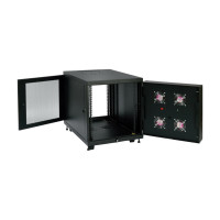 Produktbild för Eaton Tripp Lite Series SmartRack 12U Mid-Depth Rack Enclosure Cabinet for Harsh Environments, 230V - rack - 12U