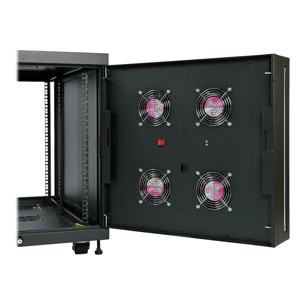Produktbild för Eaton Tripp Lite Series SmartRack 12U Mid-Depth Rack Enclosure Cabinet for Harsh Environments, 230V - rack - 12U
