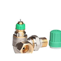 Produktbild för Danfoss RA-DV termostat-/radiatorventil 1/2" – tryckavlastan...