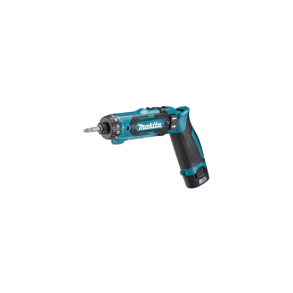 Produktbild för Makita DF012DSJ batteridriven skruvdragare 7,2V 2x1,5Ah Li-i...