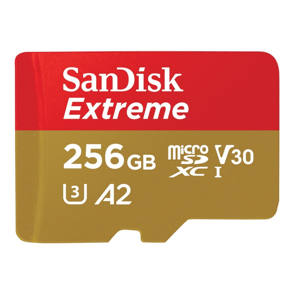 Produktbild för SanDisk Extreme - flash-minneskort - 256 GB - mikroSDXC UHS-I