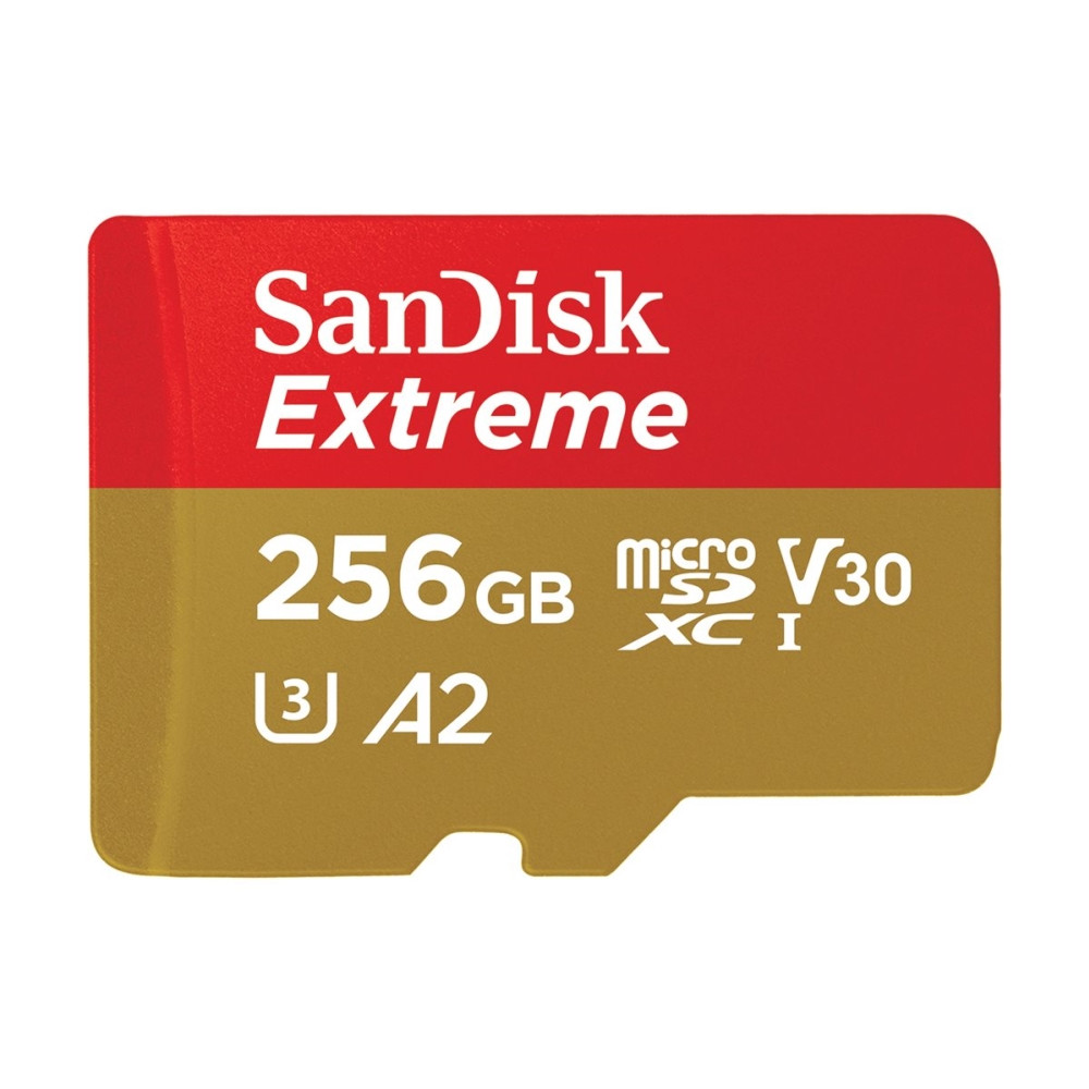 Produktbild för SanDisk Extreme - flash-minneskort - 256 GB - mikroSDXC UHS-I