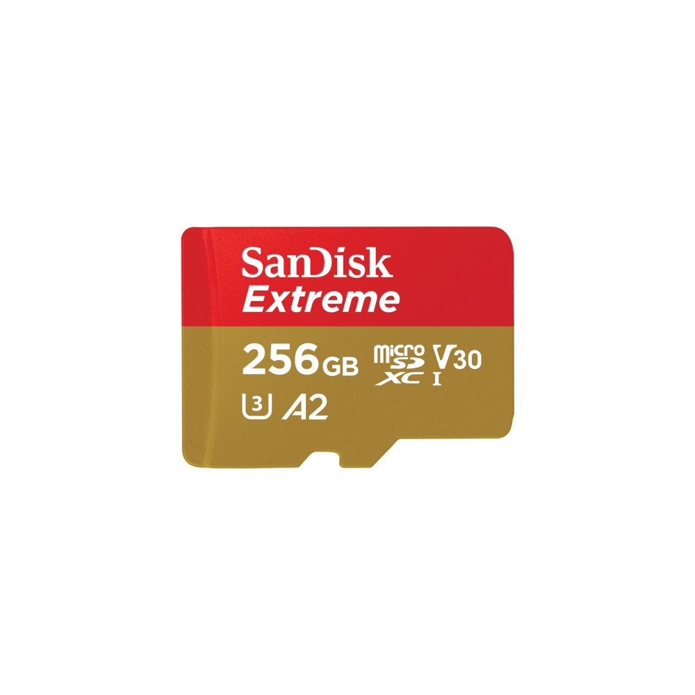 Produktbild för SanDisk Extreme - flash-minneskort - 256 GB - mikroSDXC UHS-I