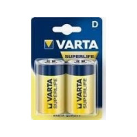 Produktbild för VARTA Superlife Zinc carbon batteri / 1,5V / D / R20P foliep...