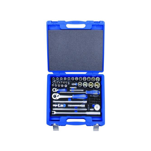 King Tony KING TONY  NASADKI 1/4"+1/2" till bits 60 delar korta hylsor...