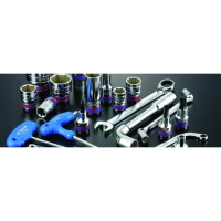 Produktbild för KING TONY  NASADKI 1/4"+1/2" till bits 60 delar korta hylsor...