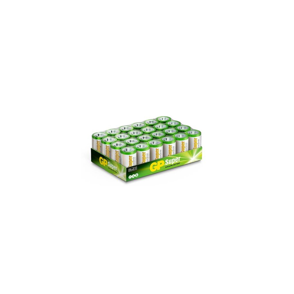 Produktbild för GP Super Alkaline-batteri, storlek C, 14A/LR14, 1,5 V (24-pa...
