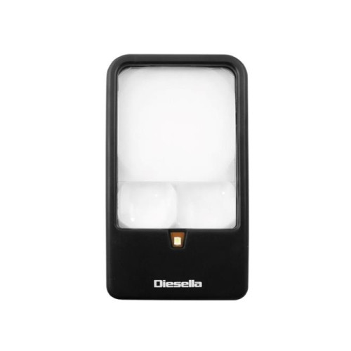Diesella A/S Handlupp 3X/5X/7X förstoring och LED-ljuskälla (platt modell...