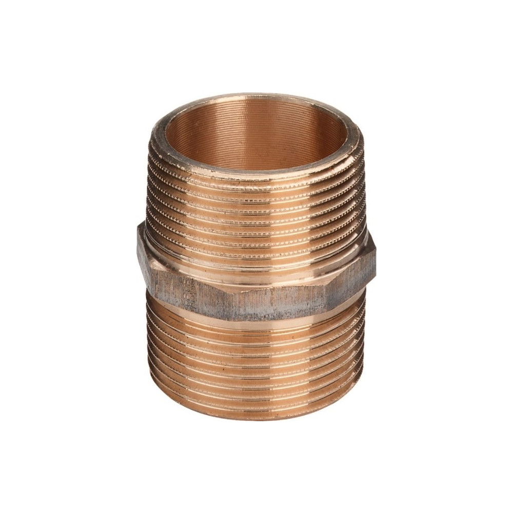 Produktbild för Viega 269098 dubbel nippel modell 3280 gunmetal blank, 2 tum