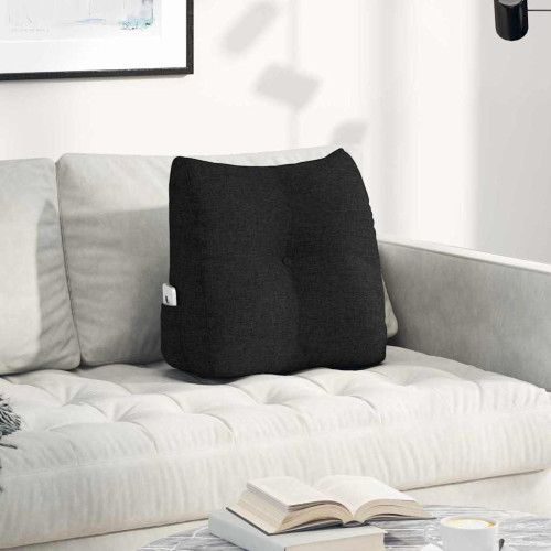 vidaXL Ryggkudde Svart 45 x 24 x 50 cm tyg