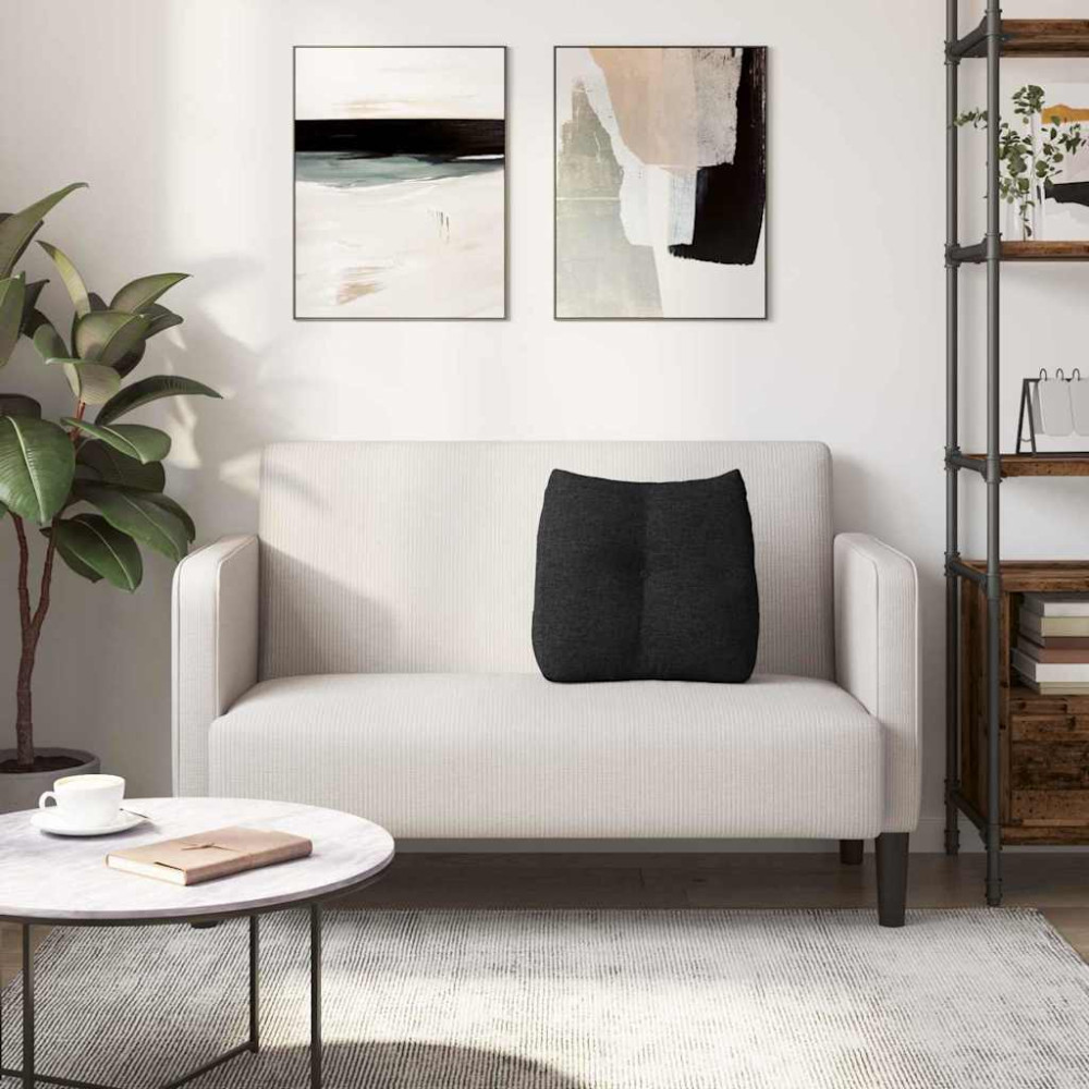 Produktbild för Ryggkudde Svart 45 x 24 x 50 cm tyg
