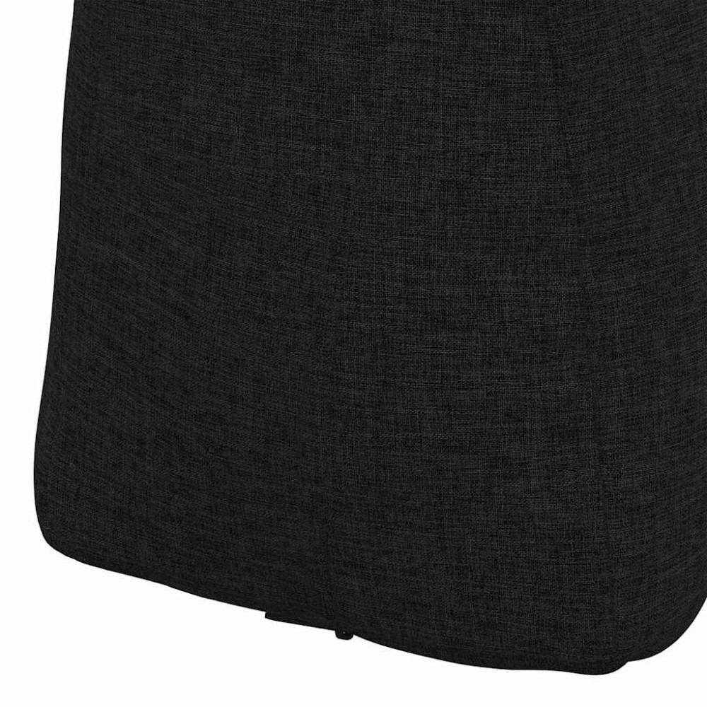Produktbild för Ryggkudde Svart 45 x 24 x 50 cm tyg