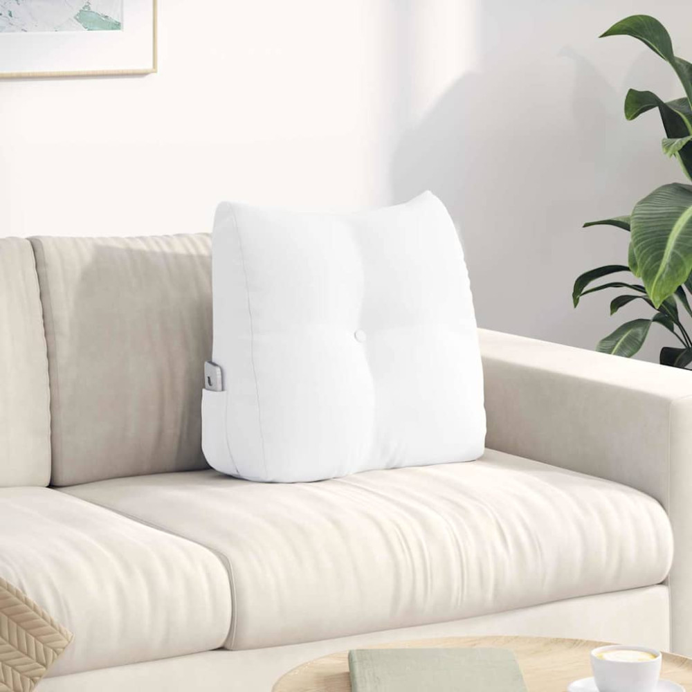 Produktbild för Ryggkudde Vit 45 x 24 x 50 cm tyg