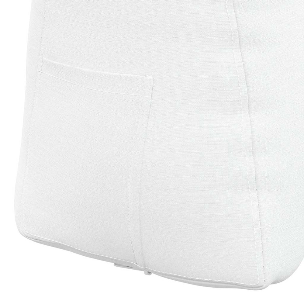 Produktbild för Ryggkudde Vit 45 x 24 x 50 cm tyg