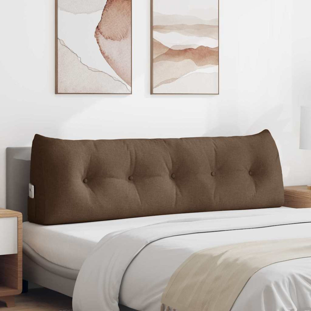 Produktbild för Ryggkudde Brun 160 x 24 x 50 cm tyg