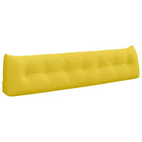 Produktbild för Ryggkudde Ljusgul 200 x 24 x 50 cm tyg