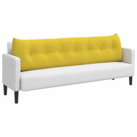 Produktbild för Ryggkudde Ljusgul 200 x 24 x 50 cm tyg