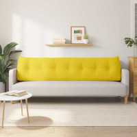 Produktbild för Ryggkudde Ljusgul 200 x 24 x 50 cm tyg