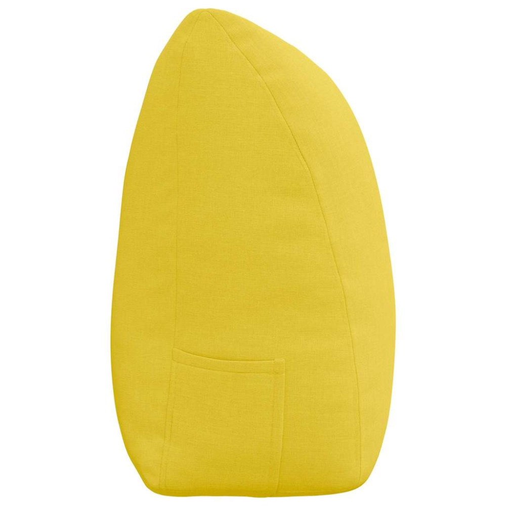 Produktbild för Ryggkudde Ljusgul 200 x 24 x 50 cm tyg