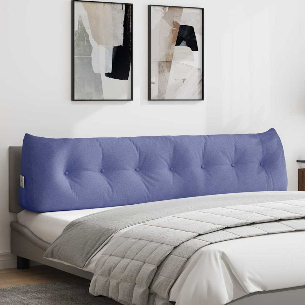 Produktbild för Ryggkudde Jeansblå 200 x 24 x 50 cm tyg