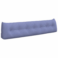 Produktbild för Ryggkudde Jeansblå 200 x 24 x 50 cm tyg