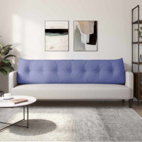 Produktbild för Ryggkudde Jeansblå 200 x 24 x 50 cm tyg