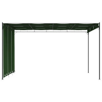 Produktbild för Paviljong 4 x 3 x 2,3 m Grön Polyester och Stål