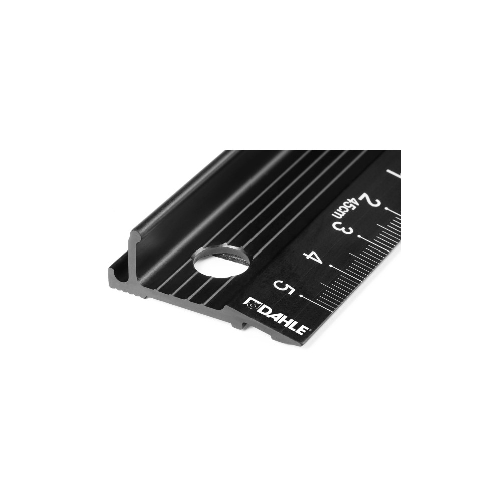 Produktbild för Dahle Schneidelineal 45 cm svart skärskydd halkskydd (76-106...