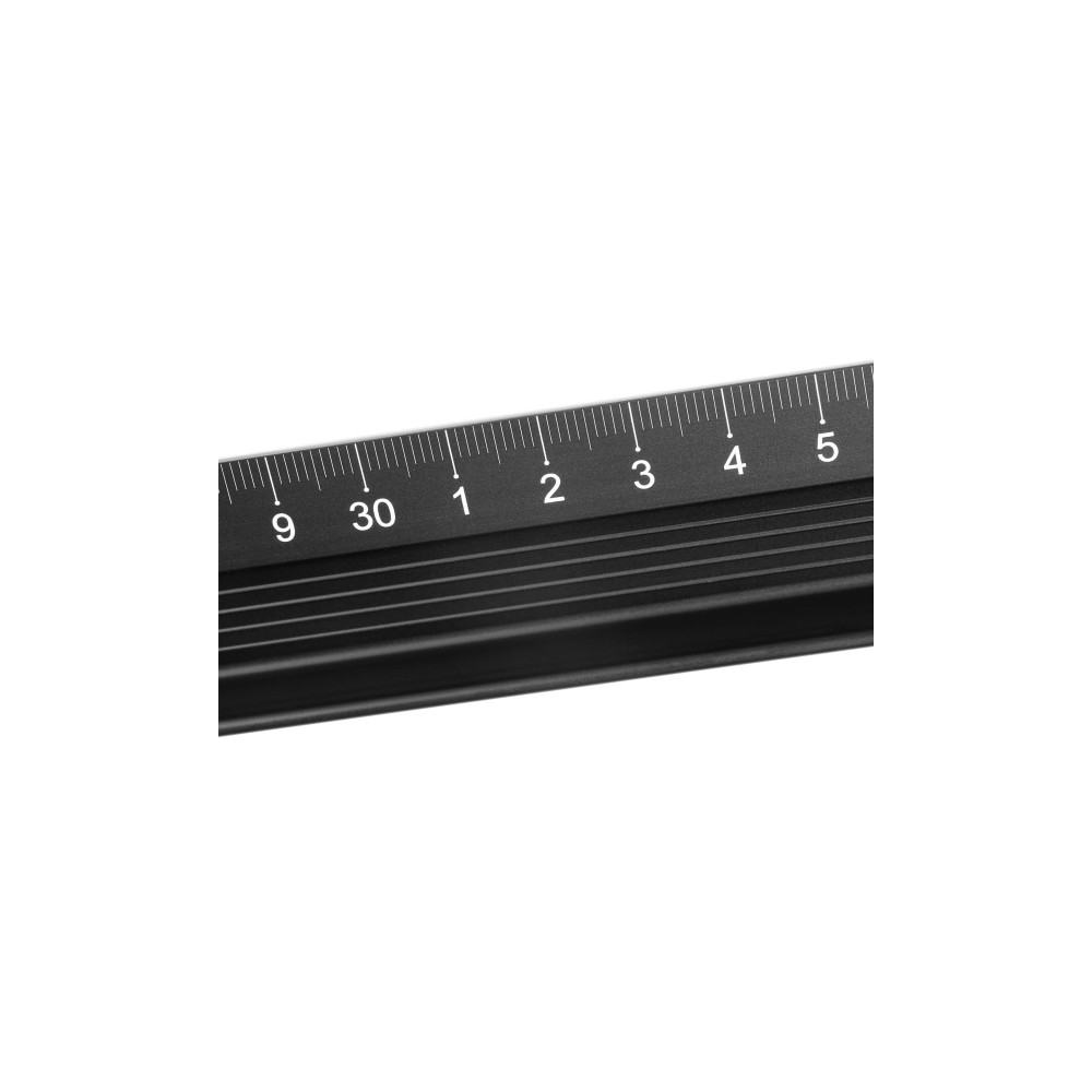 Produktbild för Dahle Schneidelineal 45 cm svart skärskydd halkskydd (76-106...