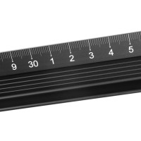 Produktbild för Dahle Schneidelineal 45 cm svart skärskydd halkskydd (76-106...