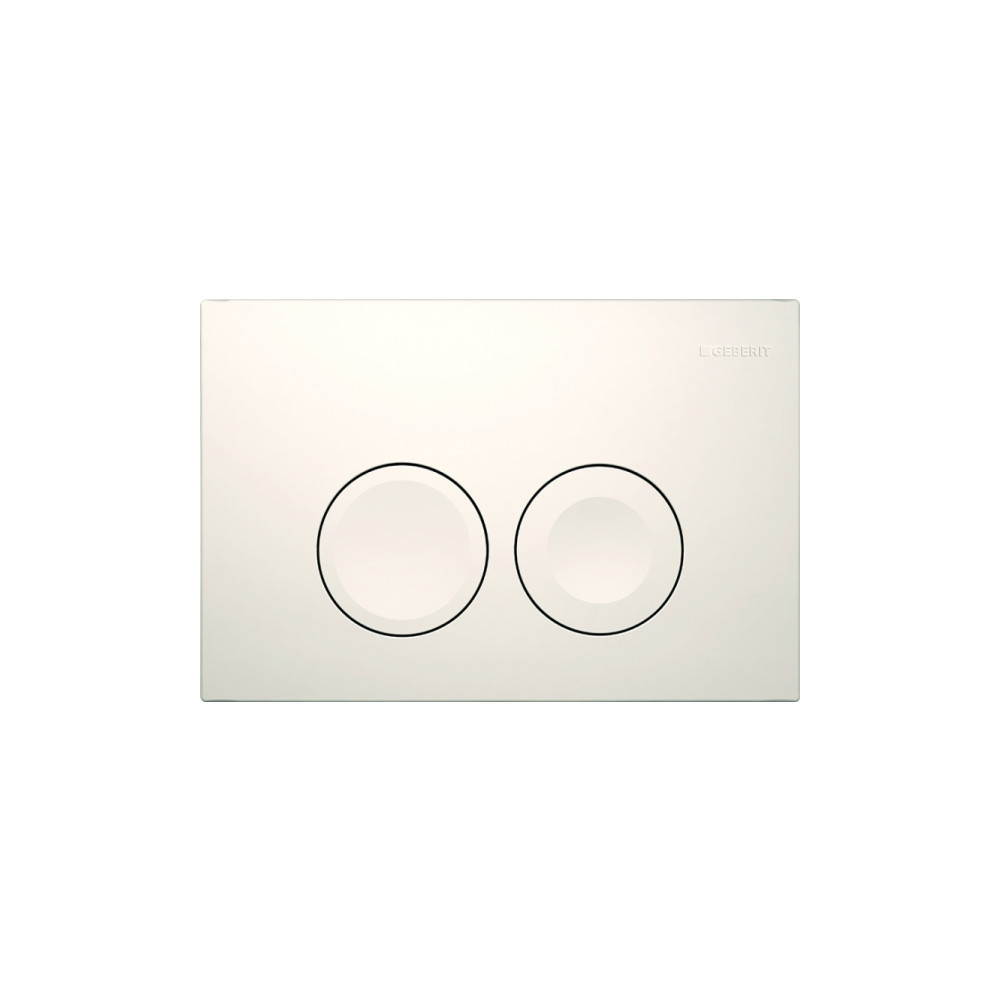 Produktbild för Geberit Delta25 manöverplatta 2-spol 246x164 mm tryckknappar...