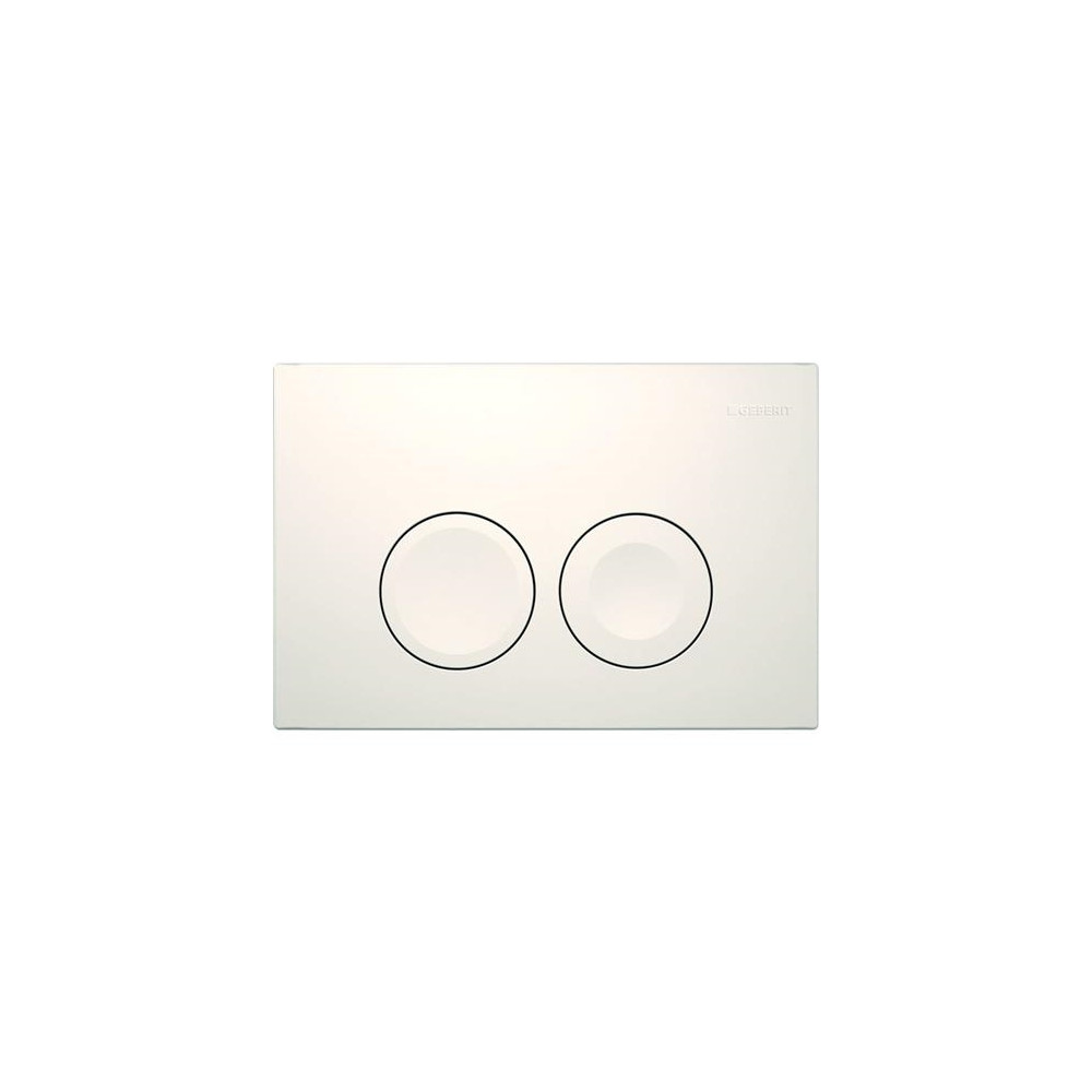 Produktbild för Geberit Delta25 manöverplatta 2-spol 246x164 mm tryckknappar...