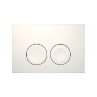 Produktbild för Geberit Delta25 manöverplatta 2-spol 246x164 mm tryckknappar...