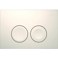 Produktbild för Geberit Delta25 manöverplatta 2-spol 246x164 mm tryckknappar...