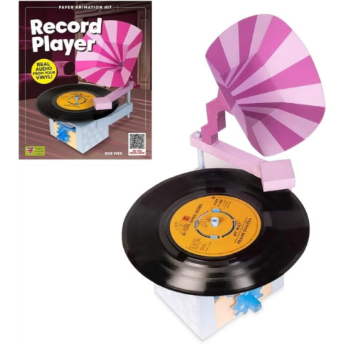GO ON MAKE ME Record Player -Rob Ives Paper Animation Kit