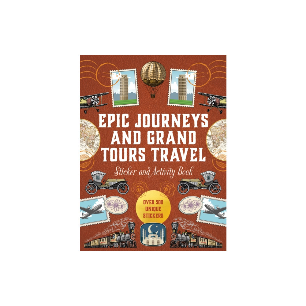 Produktbild för Epic Journeys and Grand Tours Travel Sticker, Color and Activity Book (inbunden, eng)