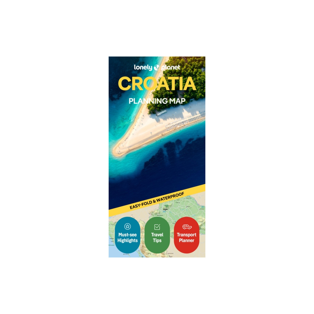 Produktbild för Lonely Planet Croatia Planning Map
